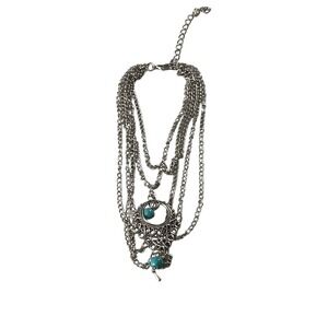 Fstrend‎ Boho Layered Anklet Women Silver Turquoise Bead Gypsy Festival Jewelry